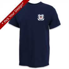 Load image into Gallery viewer, Pick Your Design Coast Guard T-Shirt (Navy)