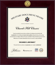 Load image into Gallery viewer, U.S. Air Force Century Gold Engraved Certificate Frame (Vertical)*