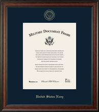 Load image into Gallery viewer, U.S. Navy Embossed Studio Certificate Frame (Horizontal)*