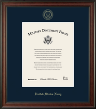 Load image into Gallery viewer, U.S. Navy Embossed Studio Certificate Frame (Army)