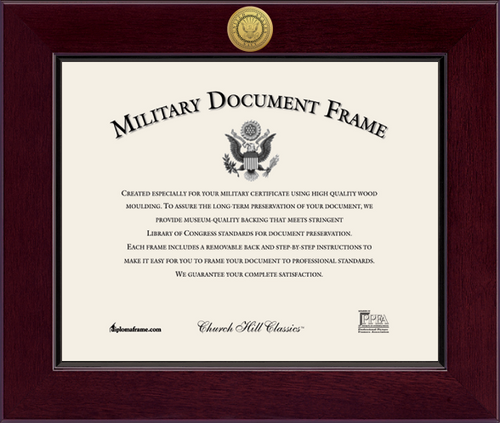 U.S. Navy Century Gold Engraved Certificate Frame (Horizontal)*
