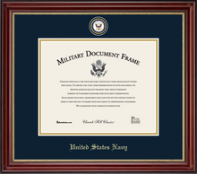 Load image into Gallery viewer, U.S. Navy Masterpiece Medallion Certificate Frame (Horizontal)*