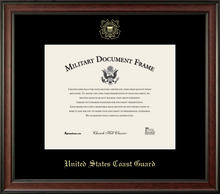 Load image into Gallery viewer, U.S. Coast Guard Embossed Studio Certificate Frame (Horizontal)*