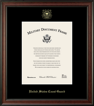 Load image into Gallery viewer, U.S. Coast Guard Embossed Studio Certificate Frame (Vertical)*