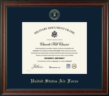 Load image into Gallery viewer, U.S. Air Force Embossed Studio Certificate Frame (Horizontal)*