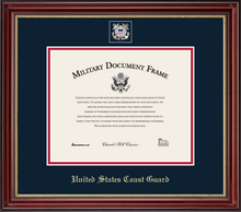 Load image into Gallery viewer, U.S. Coast Guard Masterpiece Medallion Certificate Frame (Horizontal)*