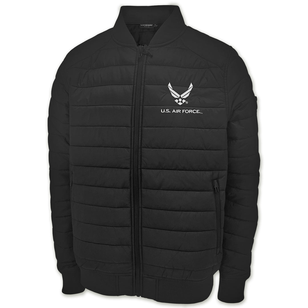 Air Force Wings Paradox Polyloft Bomber Jacket (Black)