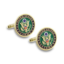 Load image into Gallery viewer, Army Cufflink Set With Box