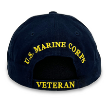 Load image into Gallery viewer, Marine Veteran Wreath Hat (Navy)