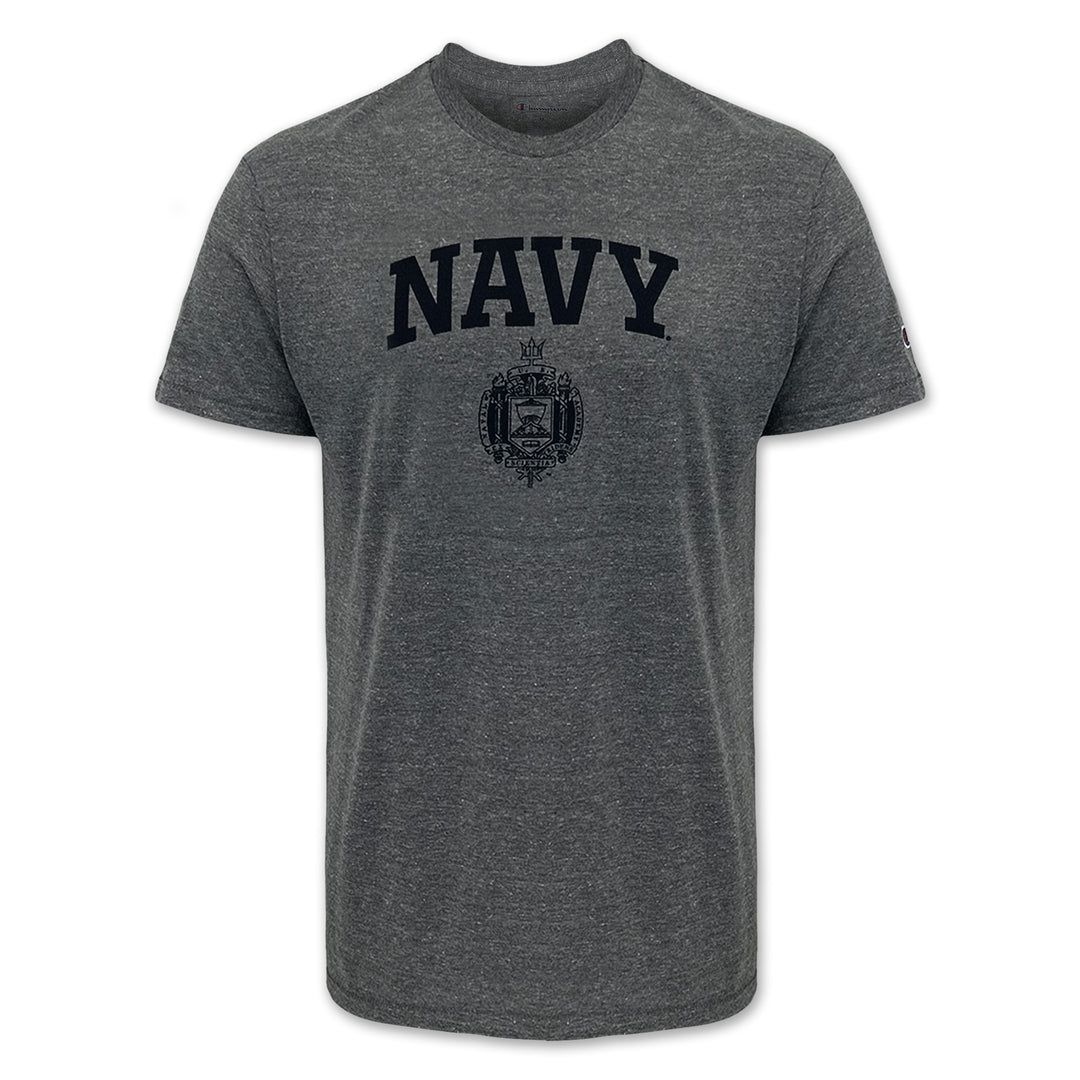 USNA Issue Champion T-Shirt (Gunsmoke Heather)