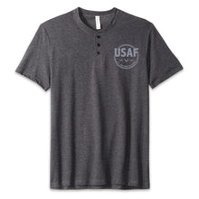Load image into Gallery viewer, Air Force Veteran Mens Henley T-Shirt