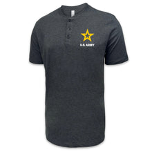 Load image into Gallery viewer, Army Star Mens Henley T-Shirt