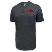 Load image into Gallery viewer, Marines Veteran Mens Henley T-Shirt