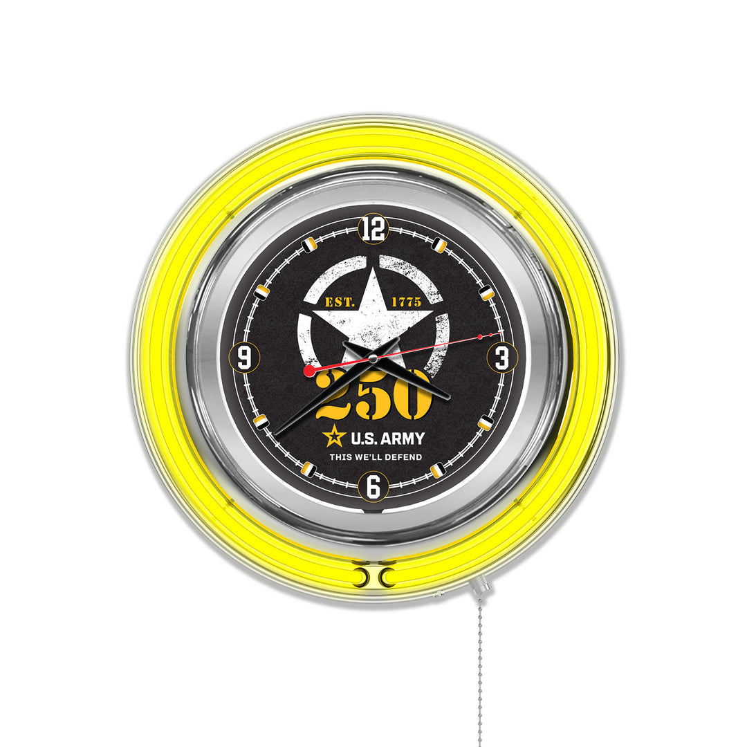 United States Army - 250 Years Double Neon Wall Clock*