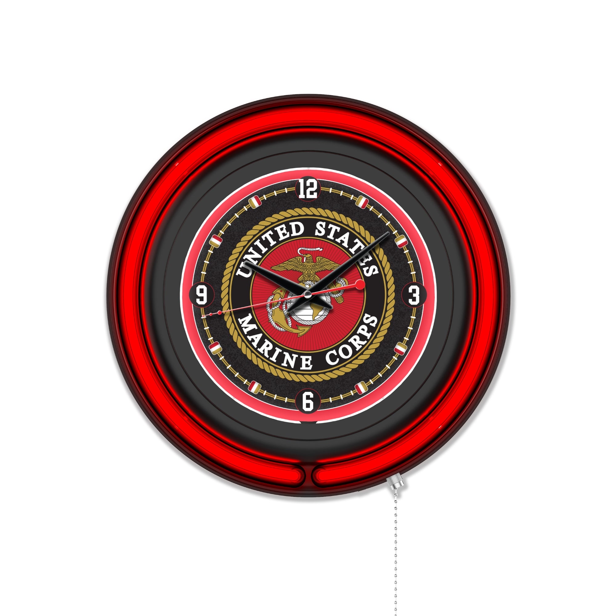 United States Marine Corps Double Neon Wall Clock*