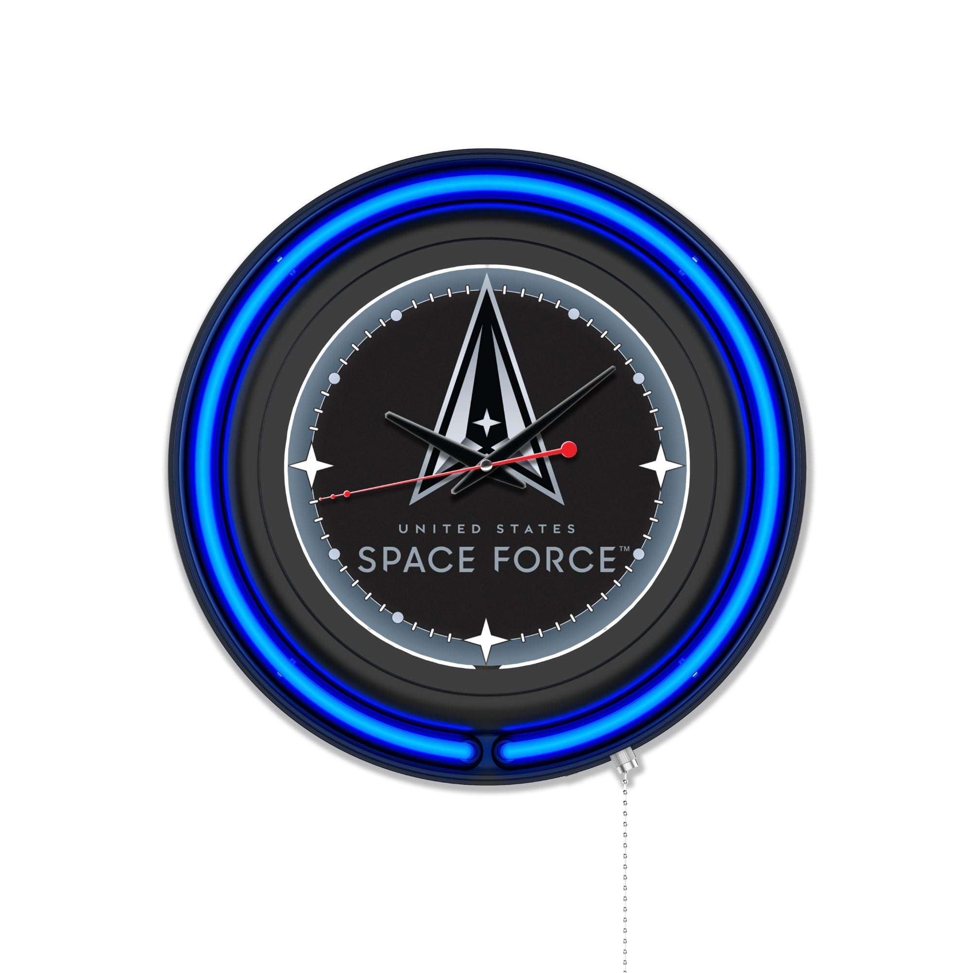 United States Space Force Double Neon Wall Clock*