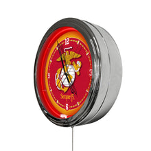 Load image into Gallery viewer, United States Marine Corps 16in LED Wall Clock*