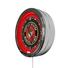 Load image into Gallery viewer, United States Marine Corps 16in LED Wall Clock*