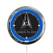 Load image into Gallery viewer, United States Space Force 16in LED Wall Clock*
