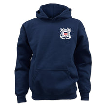 Load image into Gallery viewer, Coast Guard Seal Youth Left Chest Hood