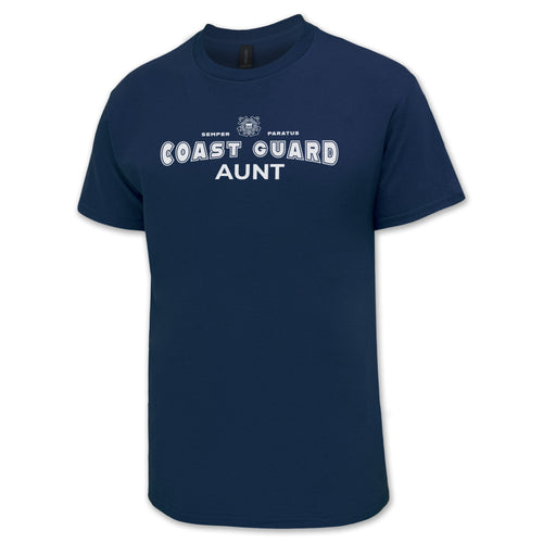 Coast Guard Aunt T-Shirt (Navy)