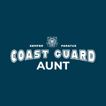 Load image into Gallery viewer, Coast Guard Champion Aunt Ladies Crewneck (Navy)