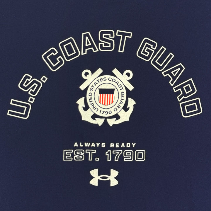 Coast Guard Under Armour Always Ready Rival Fleece Hood (Navy)