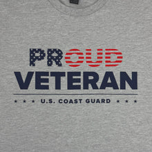 Load image into Gallery viewer, Coast Guard Proud Veteran T-Shirt (Grey)