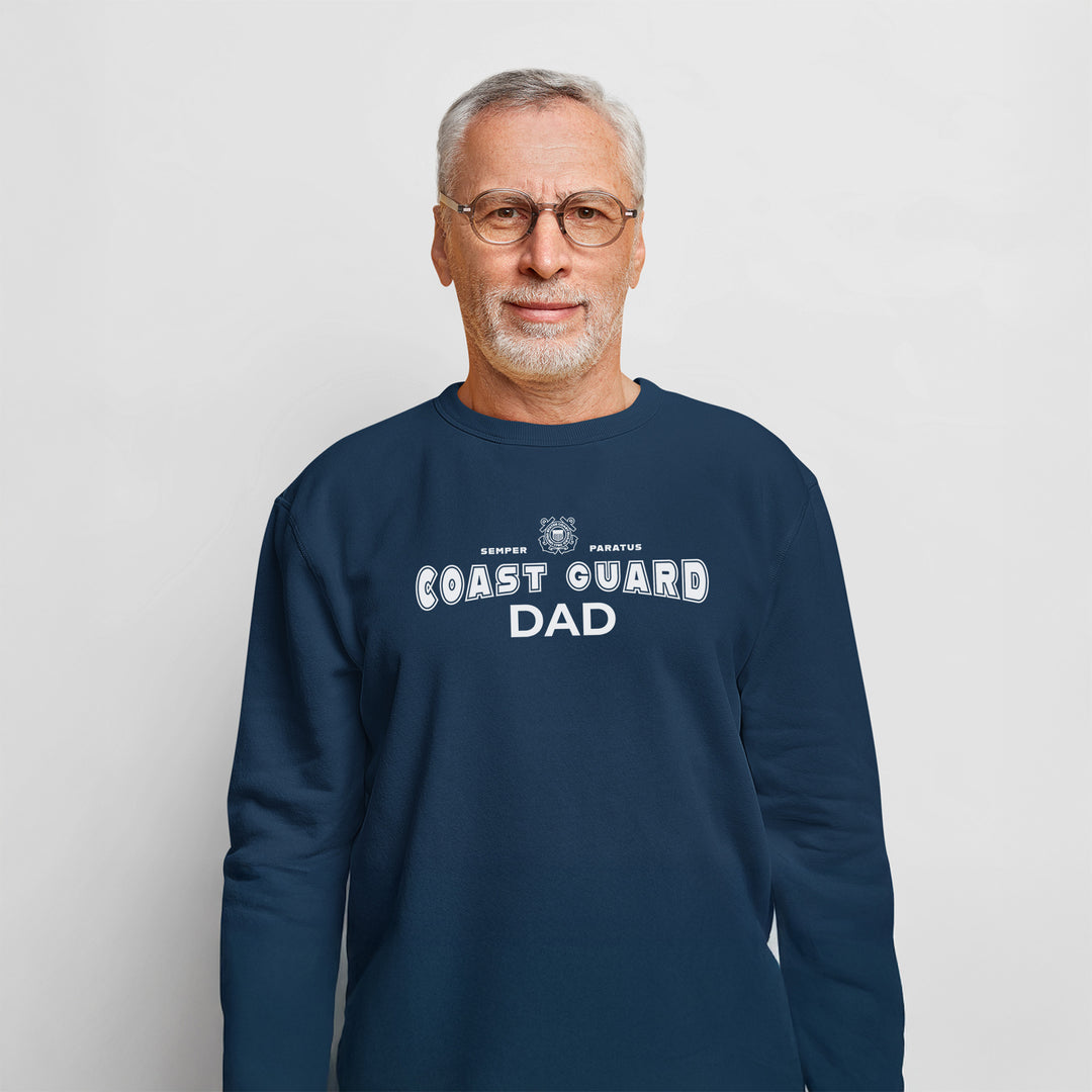 Coast Guard Dad Crewneck (Navy)