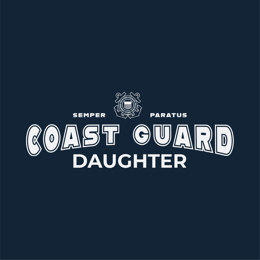 Coast Guard Daughter Ladies T-Shirt (Navy)