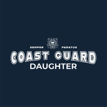 Load image into Gallery viewer, Coast Guard Daughter Ladies T-Shirt (Navy)
