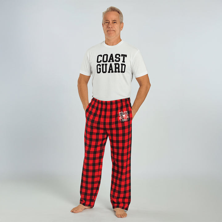Coast Guard Seal Holiday Flannel Pants