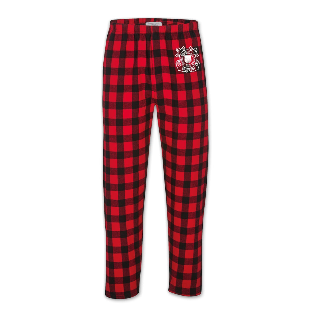 Coast Guard Seal Buffalo Check Flannel Pants