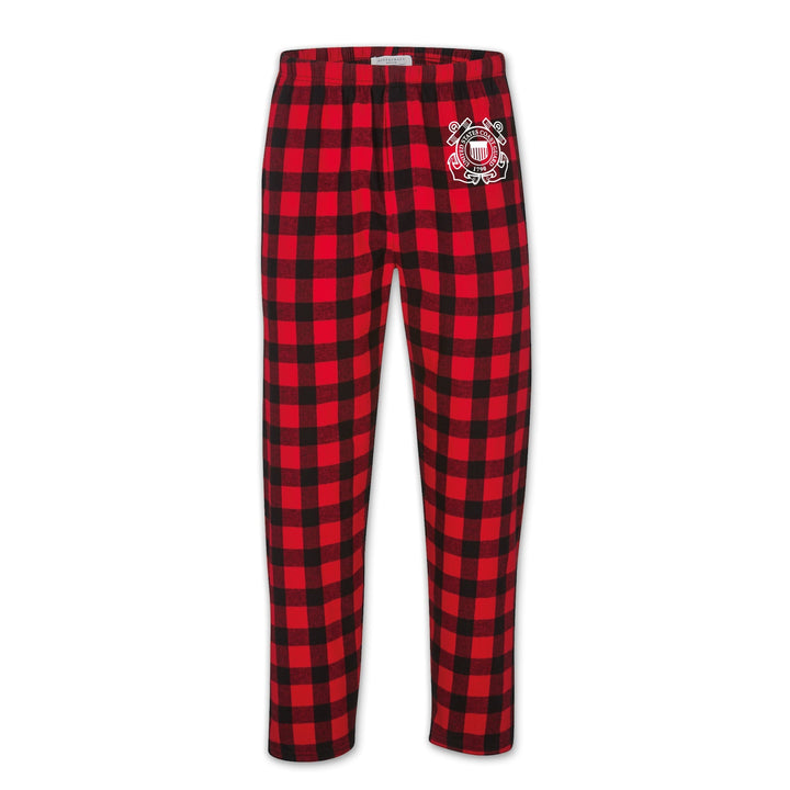Coast Guard Seal Buffalo Check Flannel Pants