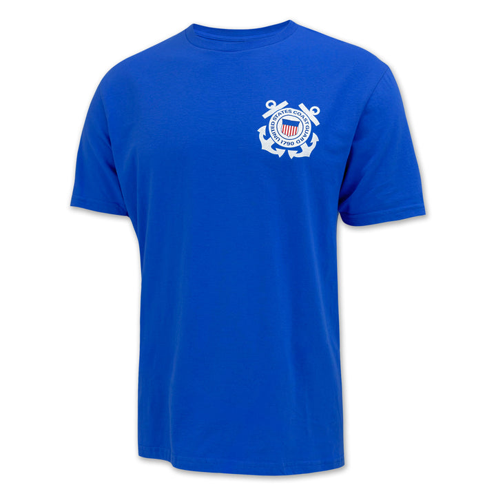 Coast Guard Forged in Battle T-Shirt (Royal)