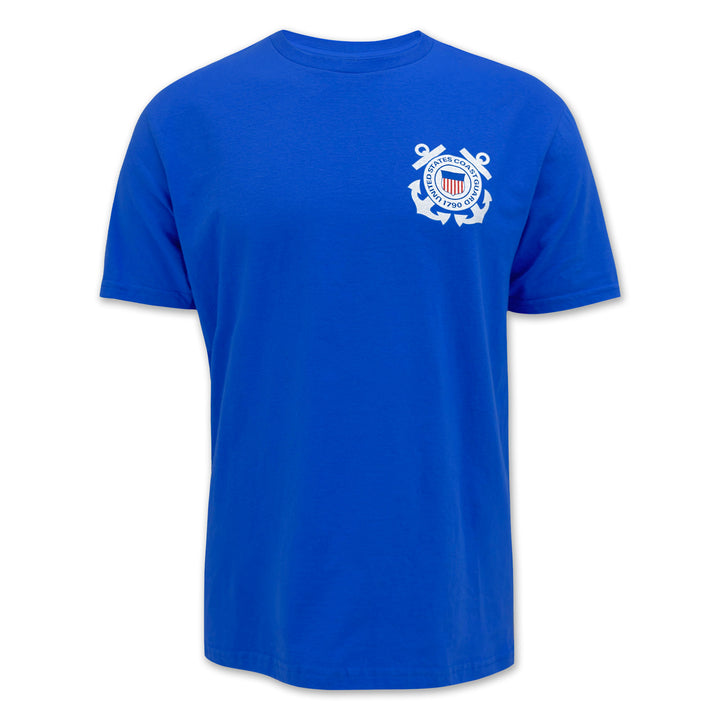 Coast Guard Forged in Battle T-Shirt (Royal)
