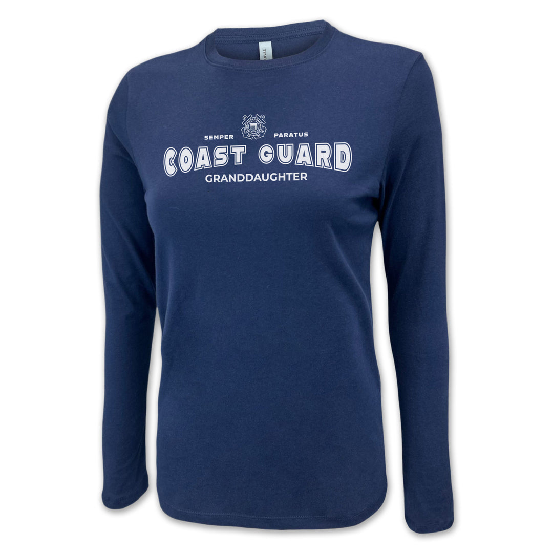 Coast Guard Granddaughter Women's Long Sleeve T-Shirt (Navy)