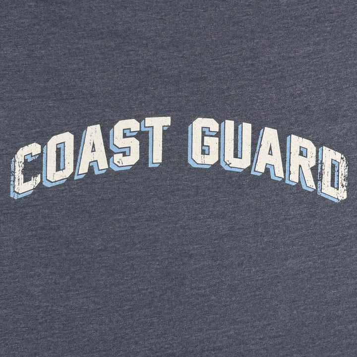 Coast Guard Ladies Distressed Arch Hood (Washed Navy)
