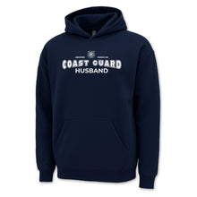 Load image into Gallery viewer, Coast Guard Husband Hood (Navy)