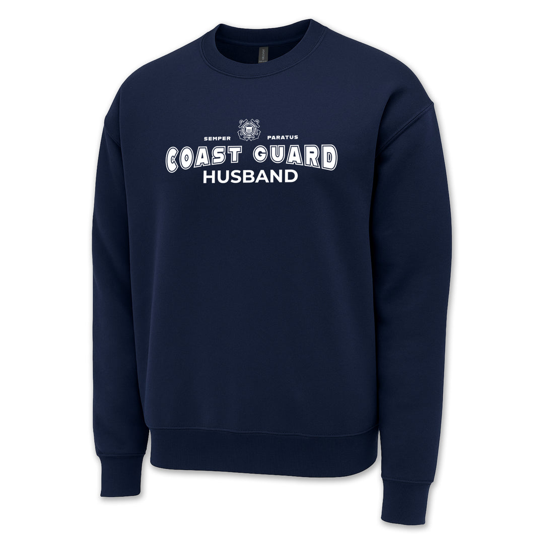 Coast Guard Husband Crewneck (Navy)