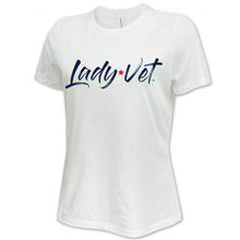 Load image into Gallery viewer, Coast Guard Lady Vet Full Chest Logo Ladies T-Shirt