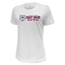 Load image into Gallery viewer, Pick Your Design Coast Guard Ladies T-Shirt (White)
