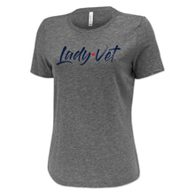 Load image into Gallery viewer, Coast Guard Lady Vet Full Chest Logo Ladies T-Shirt