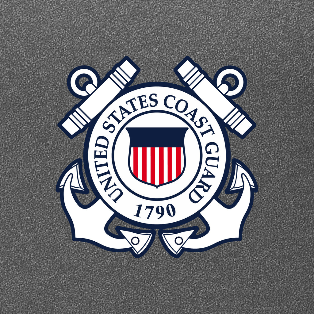 Coast Guard Seal Center Chest Performance Hood (Grey)