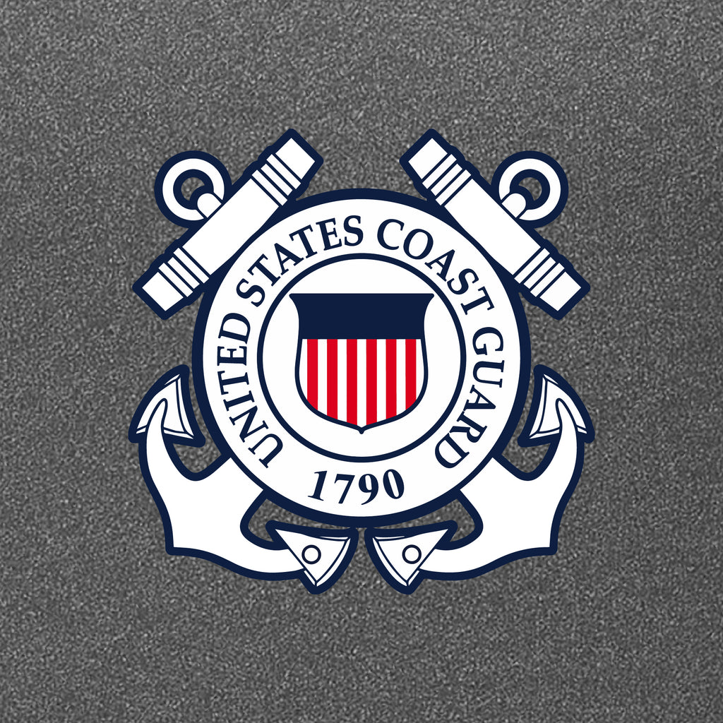 Coast Guard Seal Left Chest Logo Performance Hood (Grey)