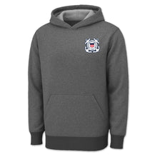 Load image into Gallery viewer, Coast Guard Seal Left Chest Logo Performance Hood (Grey)
