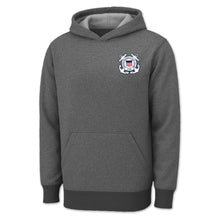 Load image into Gallery viewer, Coast Guard Seal Left Chest Logo Performance Hood (Grey)