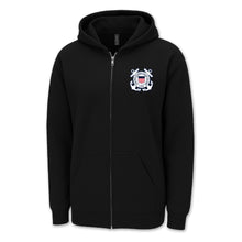 Load image into Gallery viewer, Coast Guard Seal Logo Full Zip Hood
