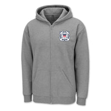 Load image into Gallery viewer, Coast Guard Seal Logo Full Zip Hood