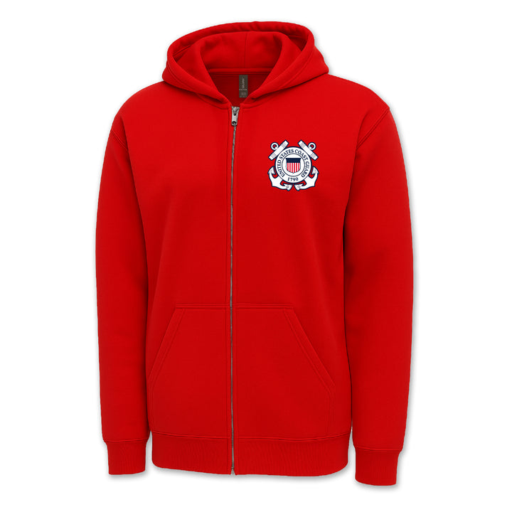 Coast Guard Seal Logo Full Zip Hood